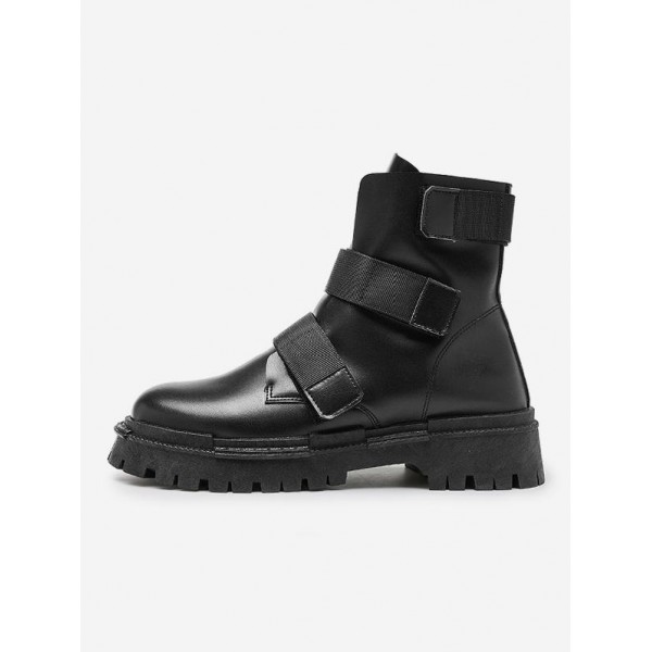 Lug Sole Loop And Hook Boots 