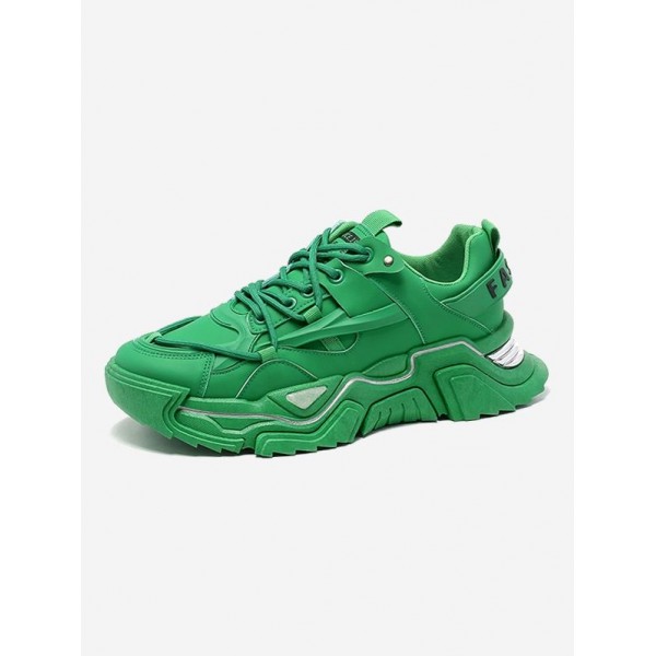Lace Up Front Thick Bottom Clunky Sneakers 